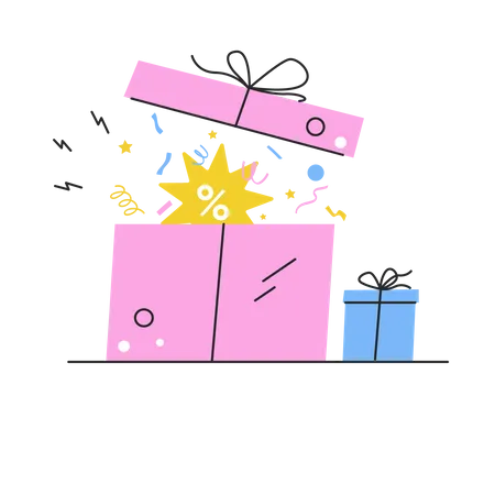 Geschenkbox  Illustration