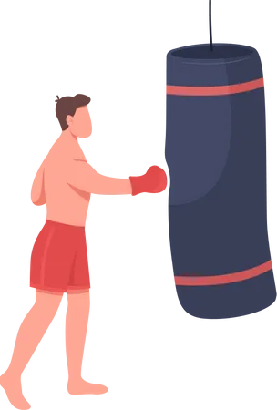 Boxeador profissional  Ilustração