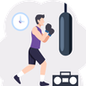 illustrations for boxing poses