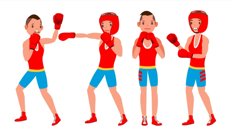 Boxer Player Illustration