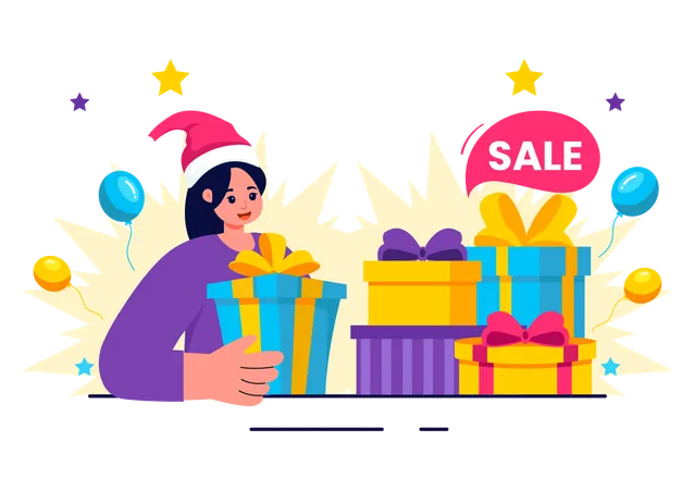 Boxing Day Sale  Illustration