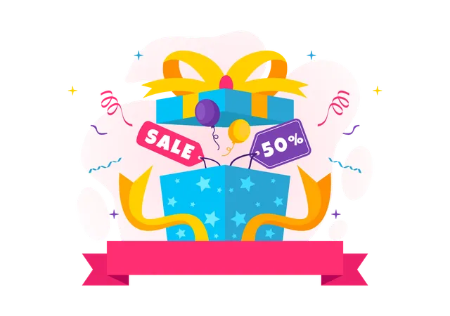 Boxing Day Sale  Illustration