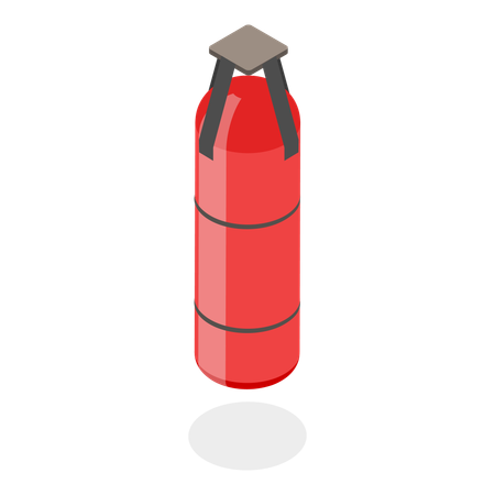 Boxing Equipment Items  Illustration