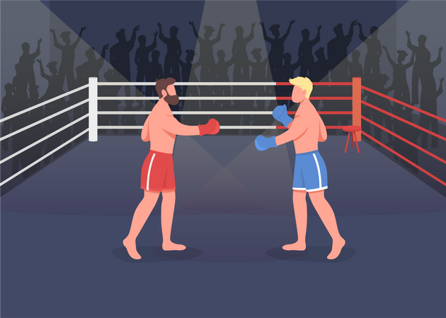 Boxing event Illustration