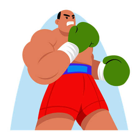 Boxing fighter  Illustration