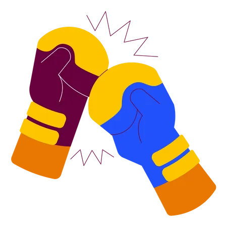 Boxing gloves Illustration
