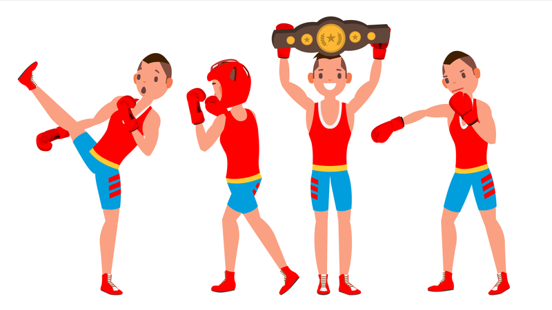 Boxing Player  Illustration