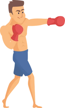 Boxing player  Illustration