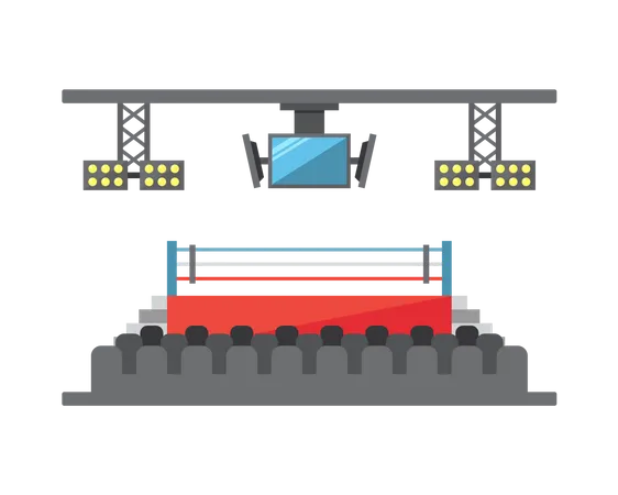 Boxing ring  Illustration