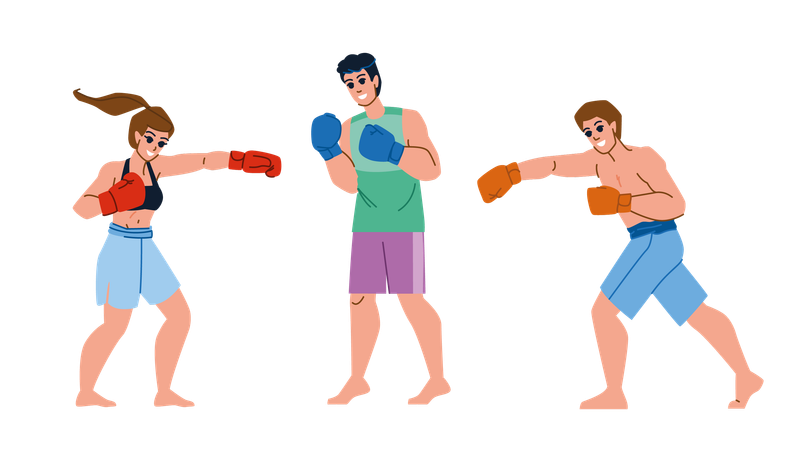 Boxing sport  Illustration