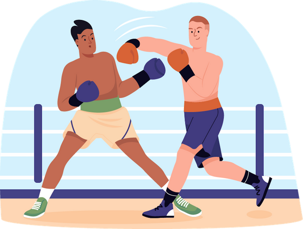 Boxing Training  Illustration