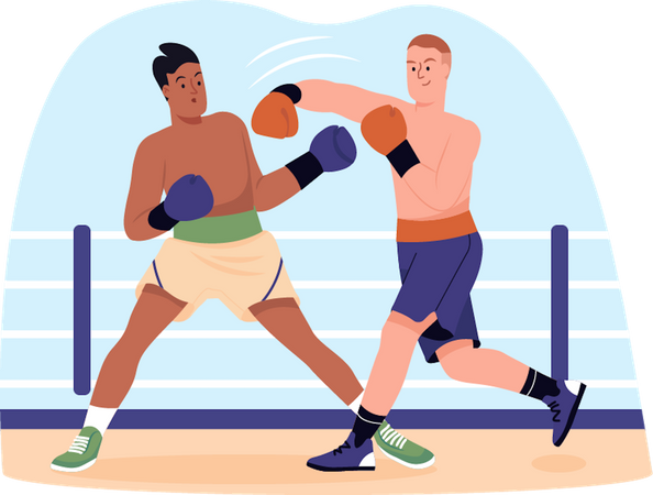 Boxing Training  Illustration