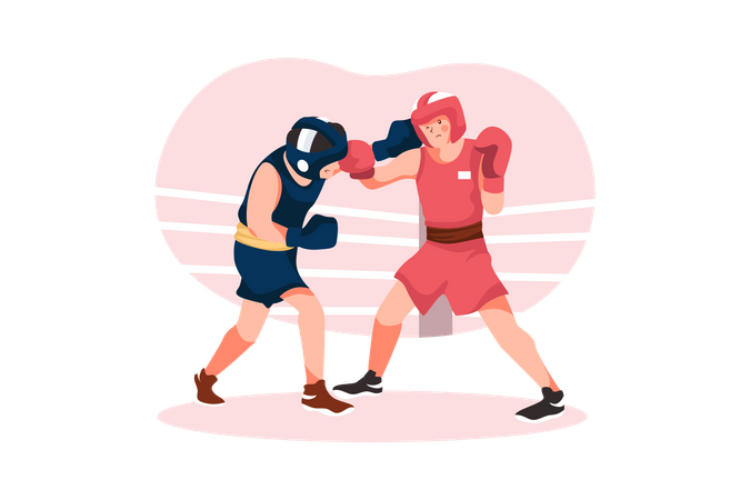 Boxkampf  Illustration