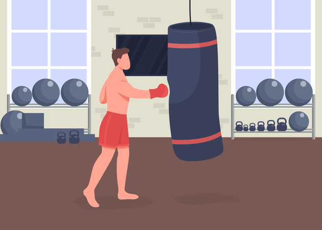 Boxtraining  Illustration