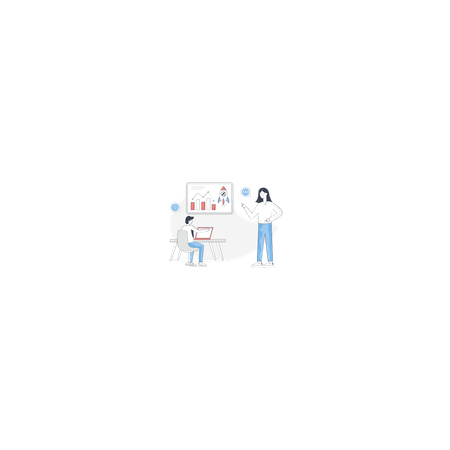 Boy And Girl Lunching New Project  Illustration