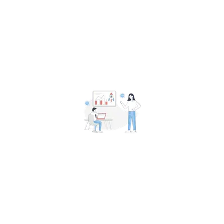 Boy And Girl Lunching New Project  Illustration
