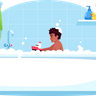 bath time illustration