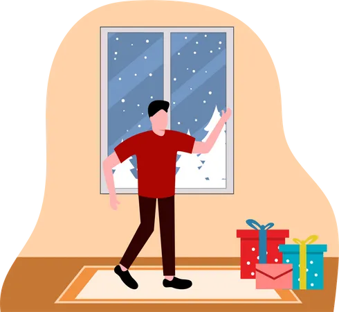 Christmas Celebration Flat Design Illustration