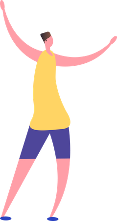 Boy Dancing  Illustration
