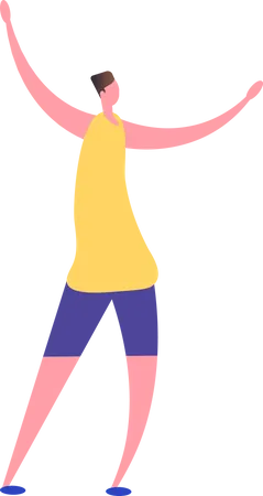 Boy Dancing  Illustration