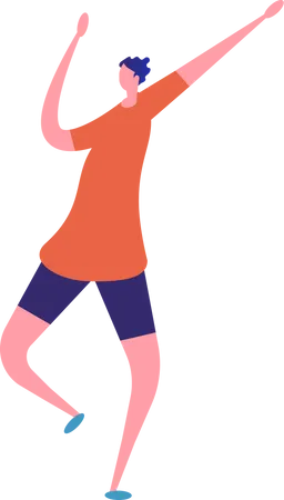 Boy Dancing  Illustration
