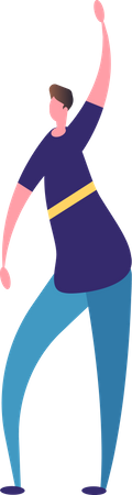 Boy Dancing  Illustration
