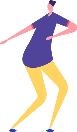 Boy Dancing  Illustration