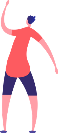 Boy Dancing  Illustration