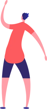 Boy Dancing  Illustration
