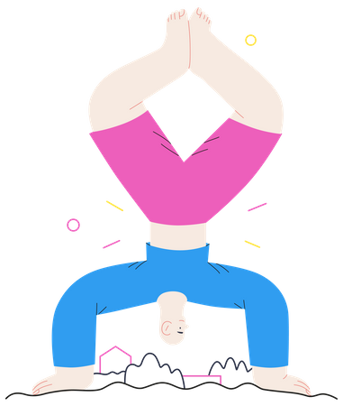 Boy dancing joyfully  Illustration