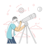 astronomical research illustration