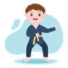 illustrations of karate martial arts