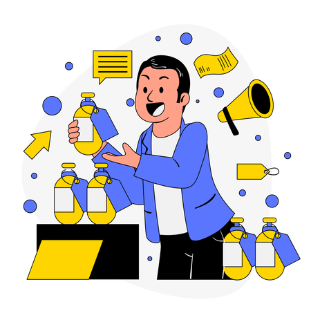 Boy doing Limited Edition Promotion  Illustration