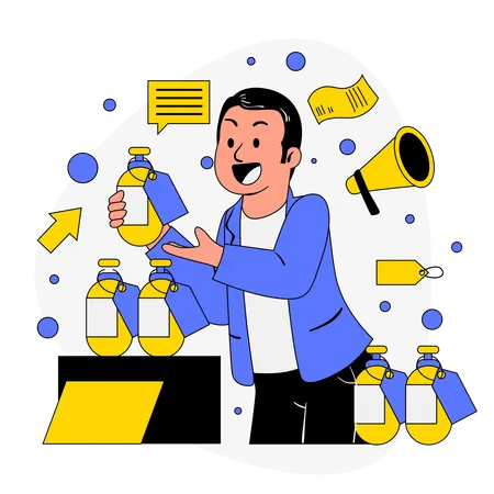 Boy doing Limited Edition Promotion  Illustration