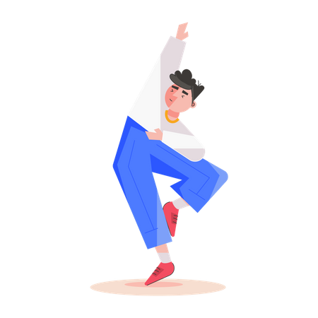Boy doing Yoga  Illustration