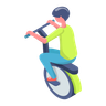 electric cycle illustration