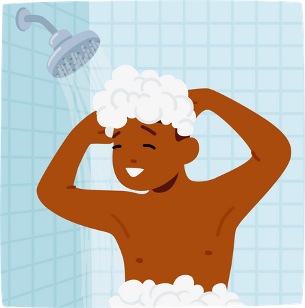 Boy Hygiene  Illustration