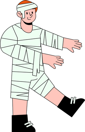 Boy in Mummy costume  Illustration