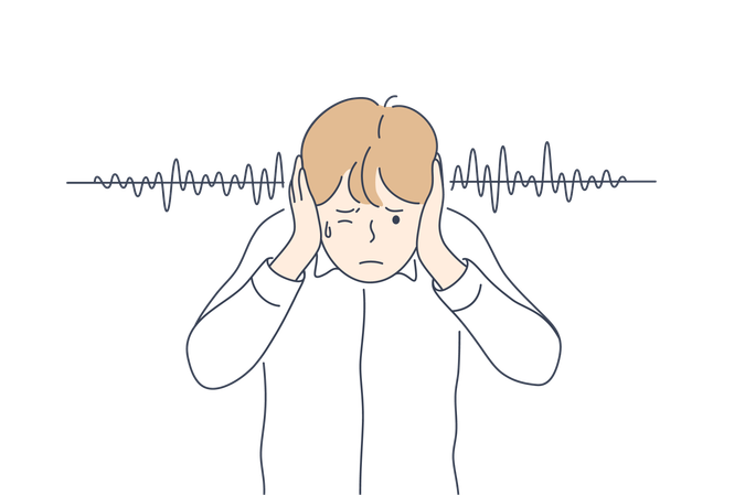 Boy is in furious mood  Illustration