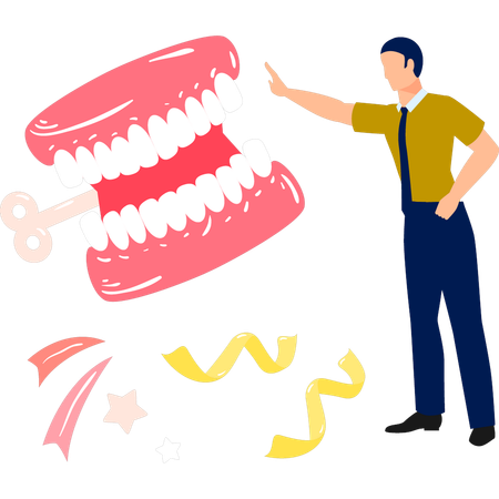 Boy laughing wildly  Illustration