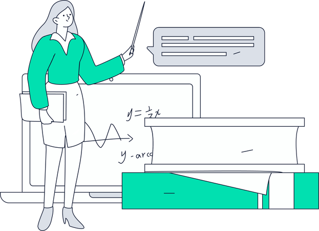 会計を学ぶ少年  イラスト