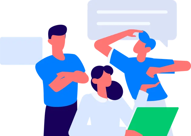 安全シールドを見つめる少年  イラスト