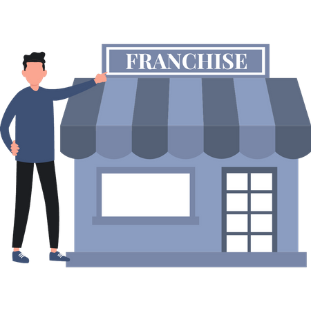 Boy Opened Franchise  Illustration
