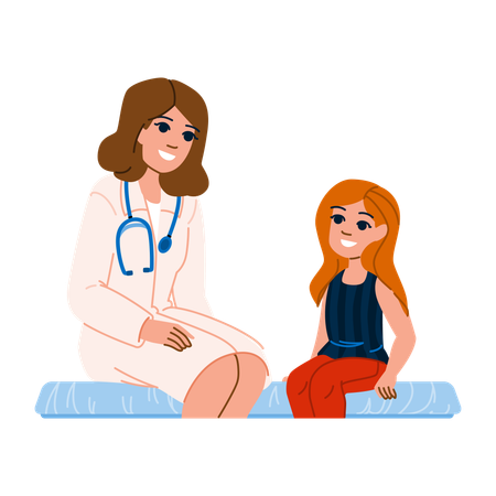 Boy pediatricians young patient  Illustration