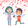romantic day illustration free download