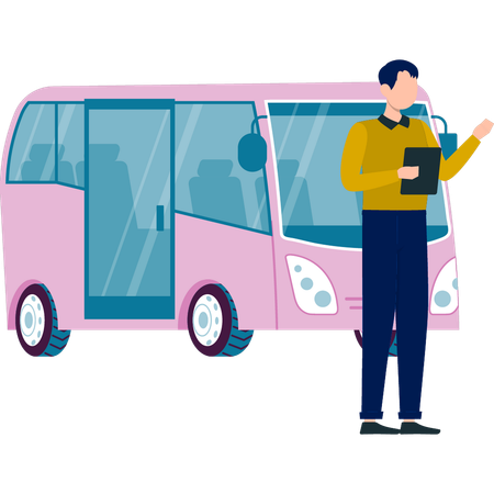 Garoto reservando táxi on-line  Ilustração