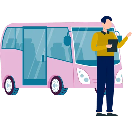 Garoto reservando táxi on-line  Ilustração