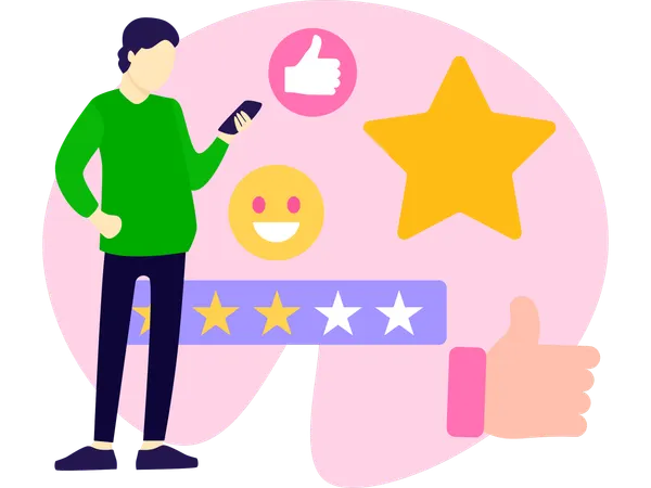 Boy Scanning reviews  Illustration