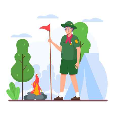 Boy Scout  Illustration