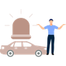 illustration ambulance siren